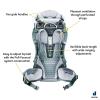 image:imageDeuter Kid Comfort Child Carrier Hiking Backpack I Active Standard Fit amp Active SL Womens Fit  Teal