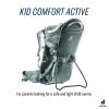 image:imageDeuter Kid Comfort Child Carrier Hiking Backpack I Active Standard Fit amp Active SL Womens Fit  Teal