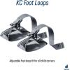 image:imageDeuter Kid Comfort Foot Loops Accessory I Foot Support Attachments for Child Carriers  Graphite