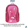 image:imageDeuter Pico backpack for children from 2 years old 5 LHotpinkruby